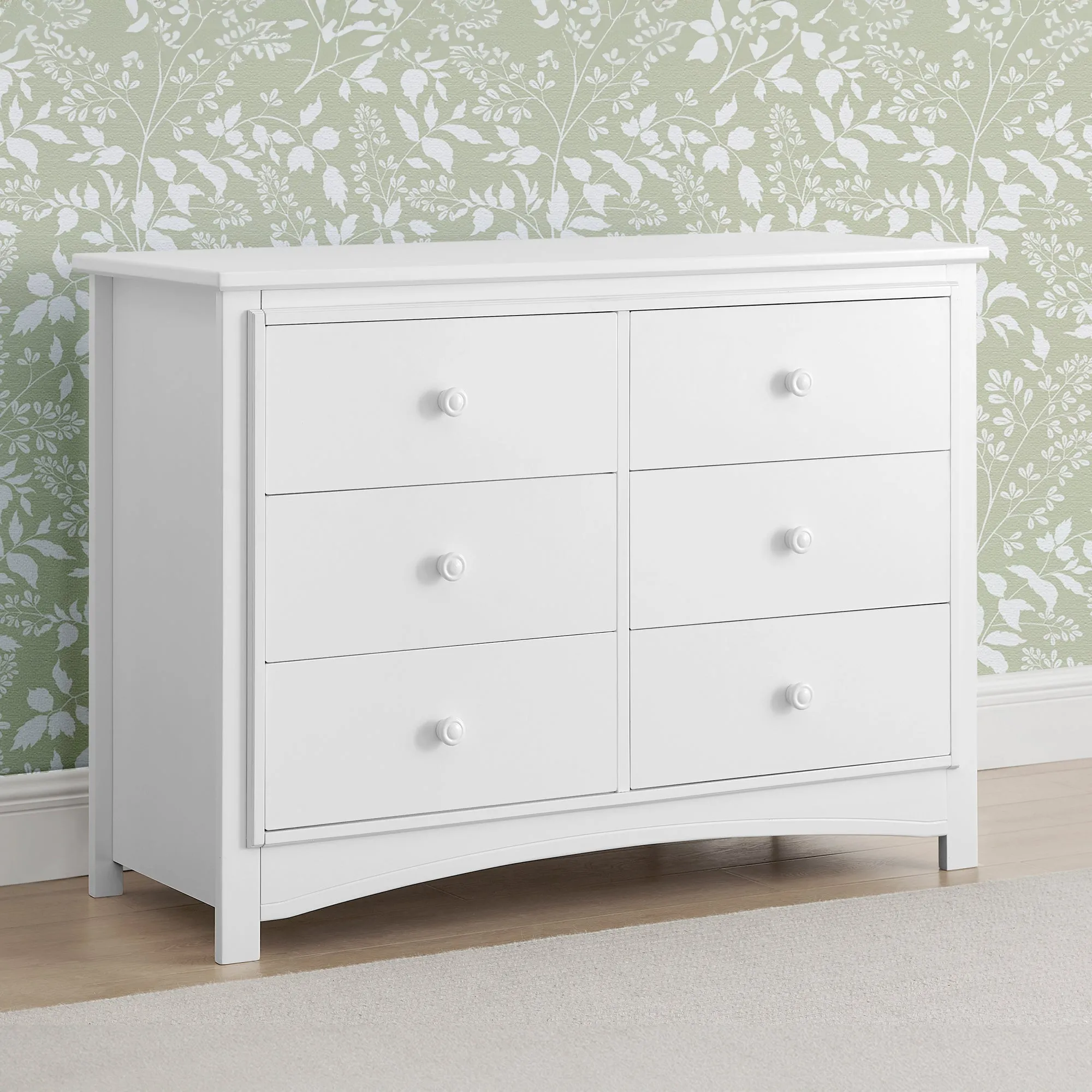 Perry 6 Drawer Dresser with Interlocking Drawers