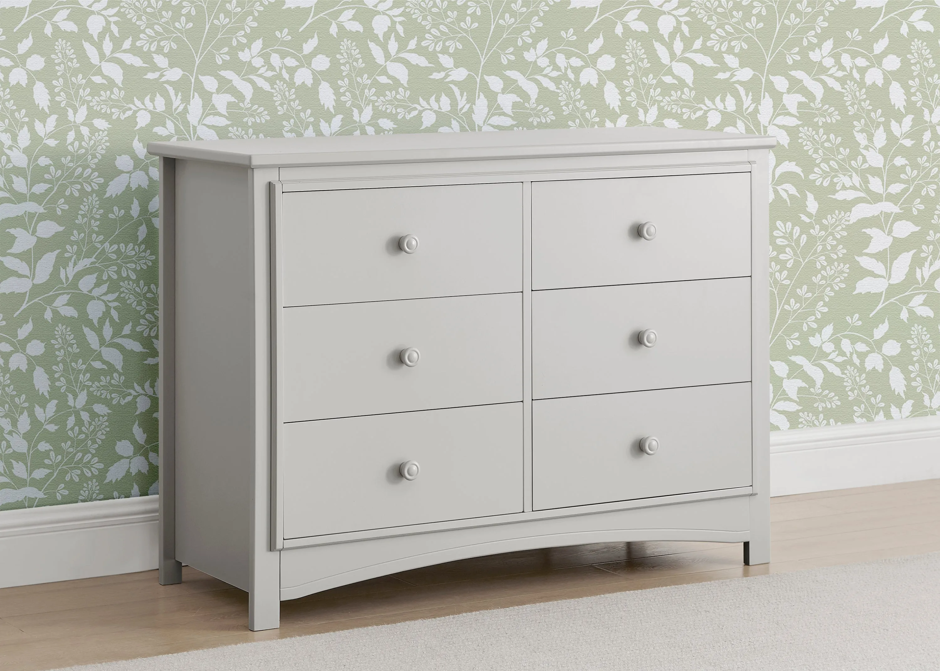 Perry 6 Drawer Dresser with Interlocking Drawers