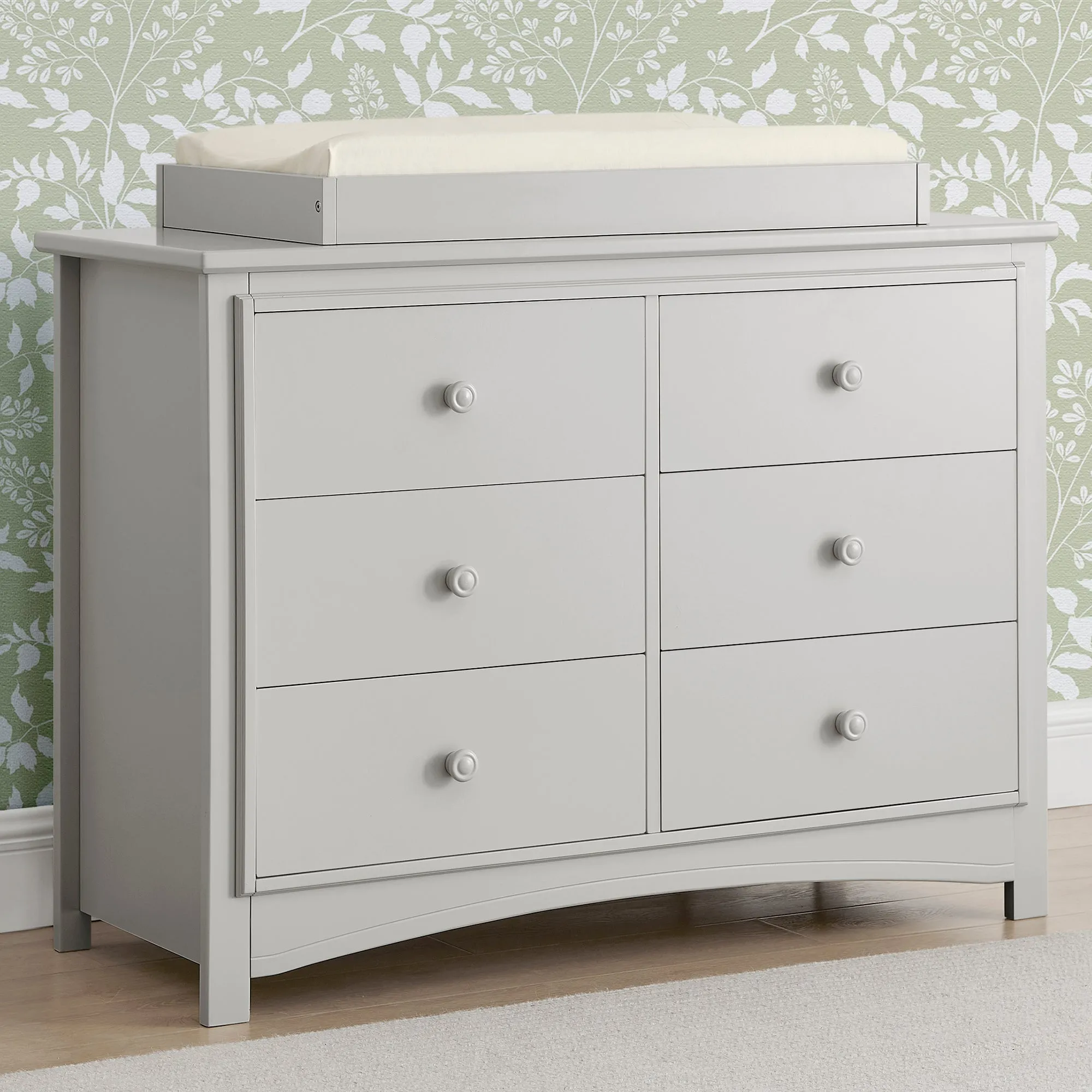 Perry 6 Drawer Dresser with Interlocking Drawers