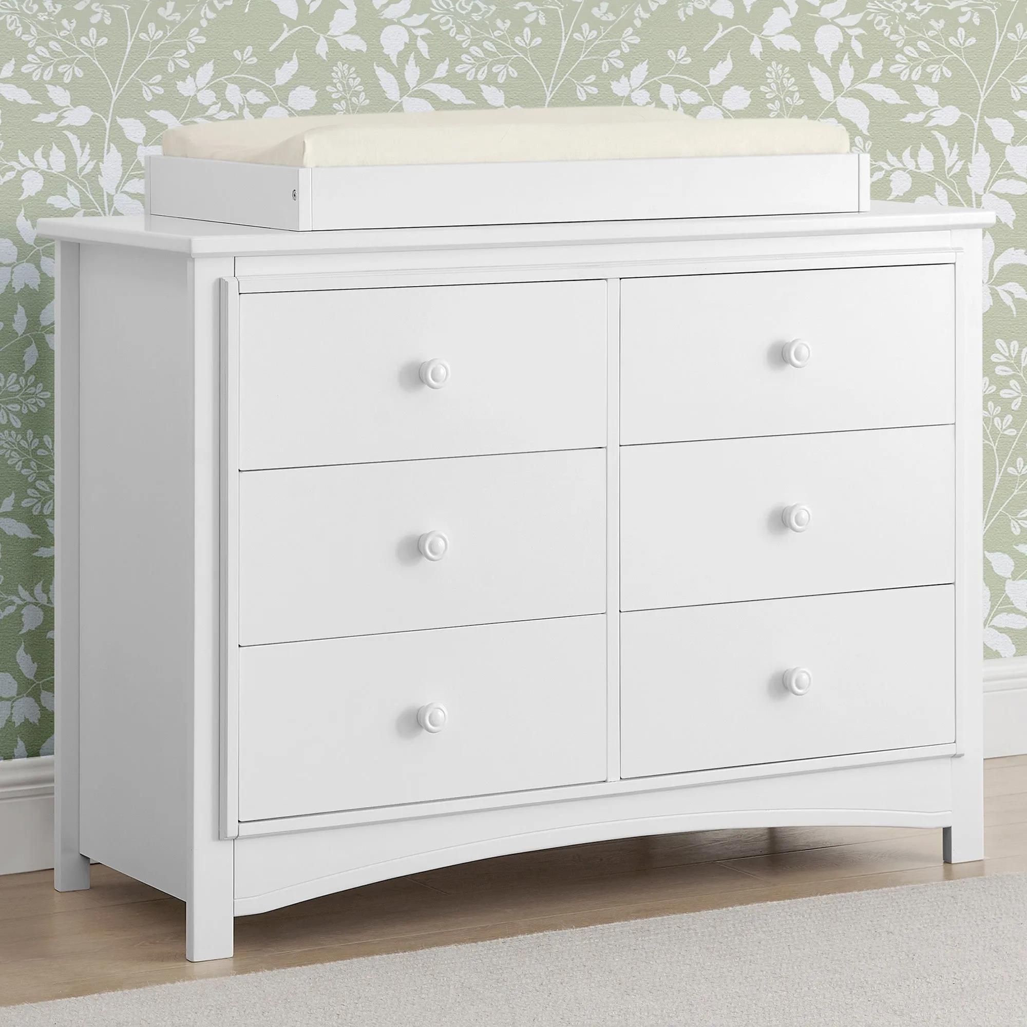 Perry 6 Drawer Dresser with Interlocking Drawers