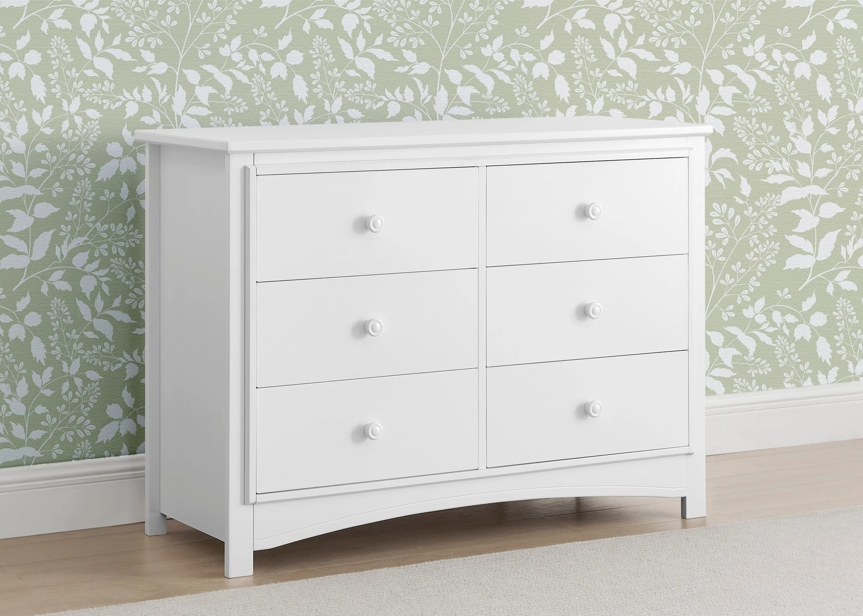 Perry 6 Drawer Dresser with Interlocking Drawers