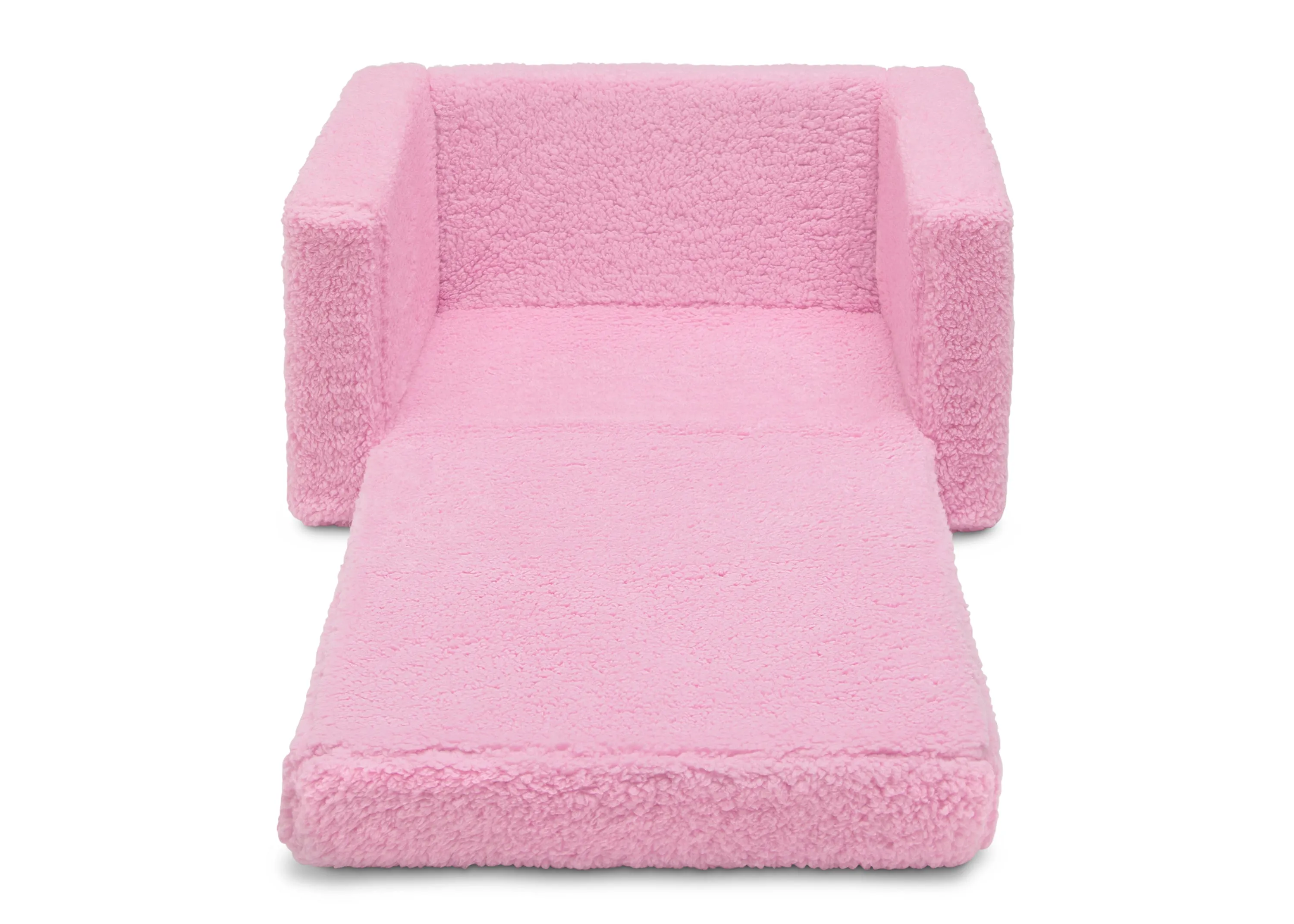 Personalized Cozee Flip-Out Sherpa 2-in-1 Convertible Chair to Lounger for Kids