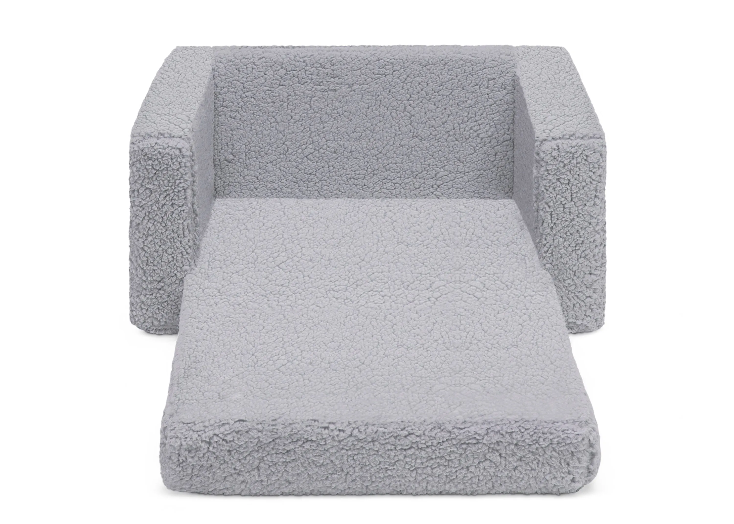 Personalized Cozee Flip-Out Sherpa 2-in-1 Convertible Chair to Lounger for Kids