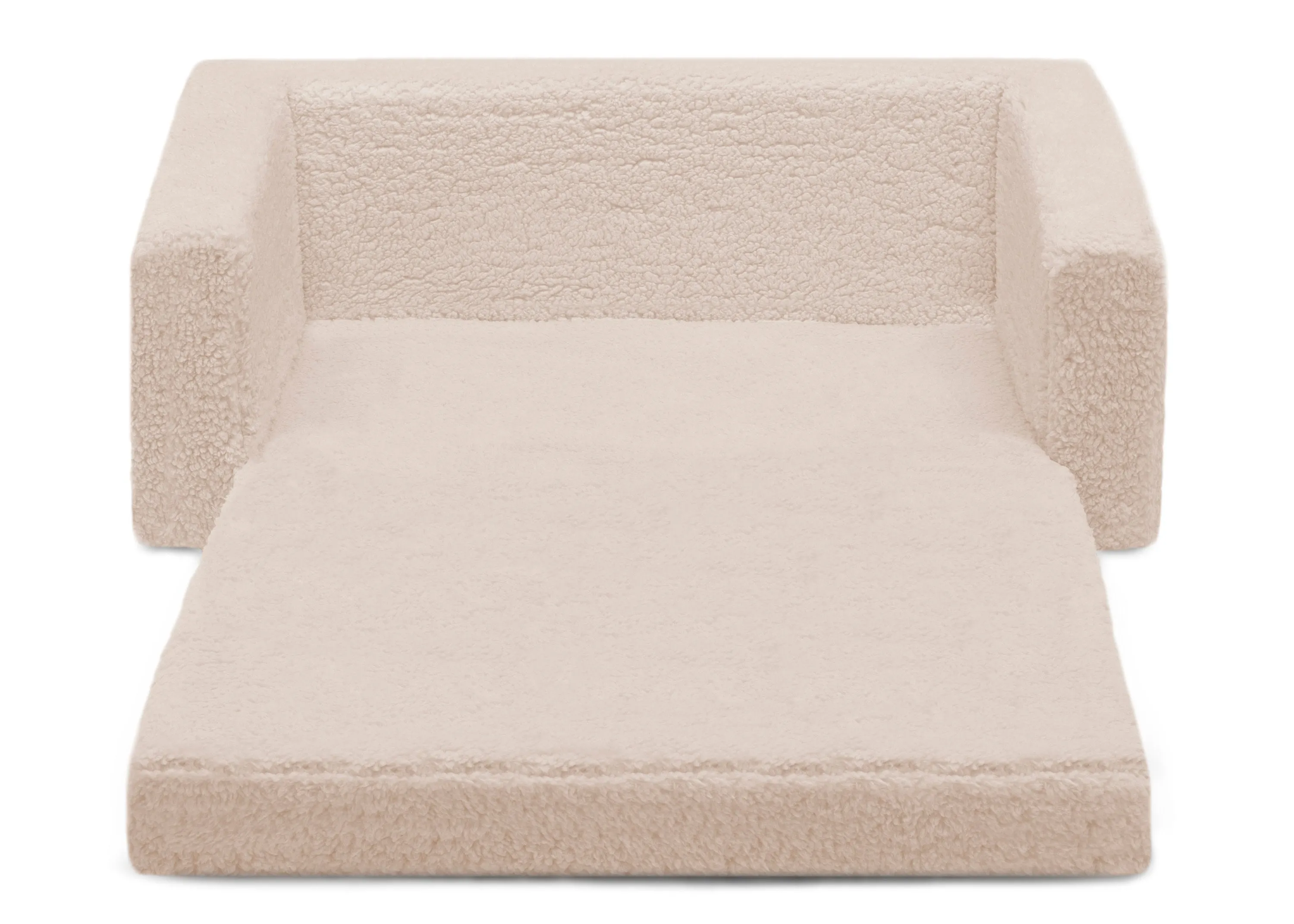Personalized Cozee Flip-Out Sherpa 2-in-1 Convertible Sofa to Lounger for Kids