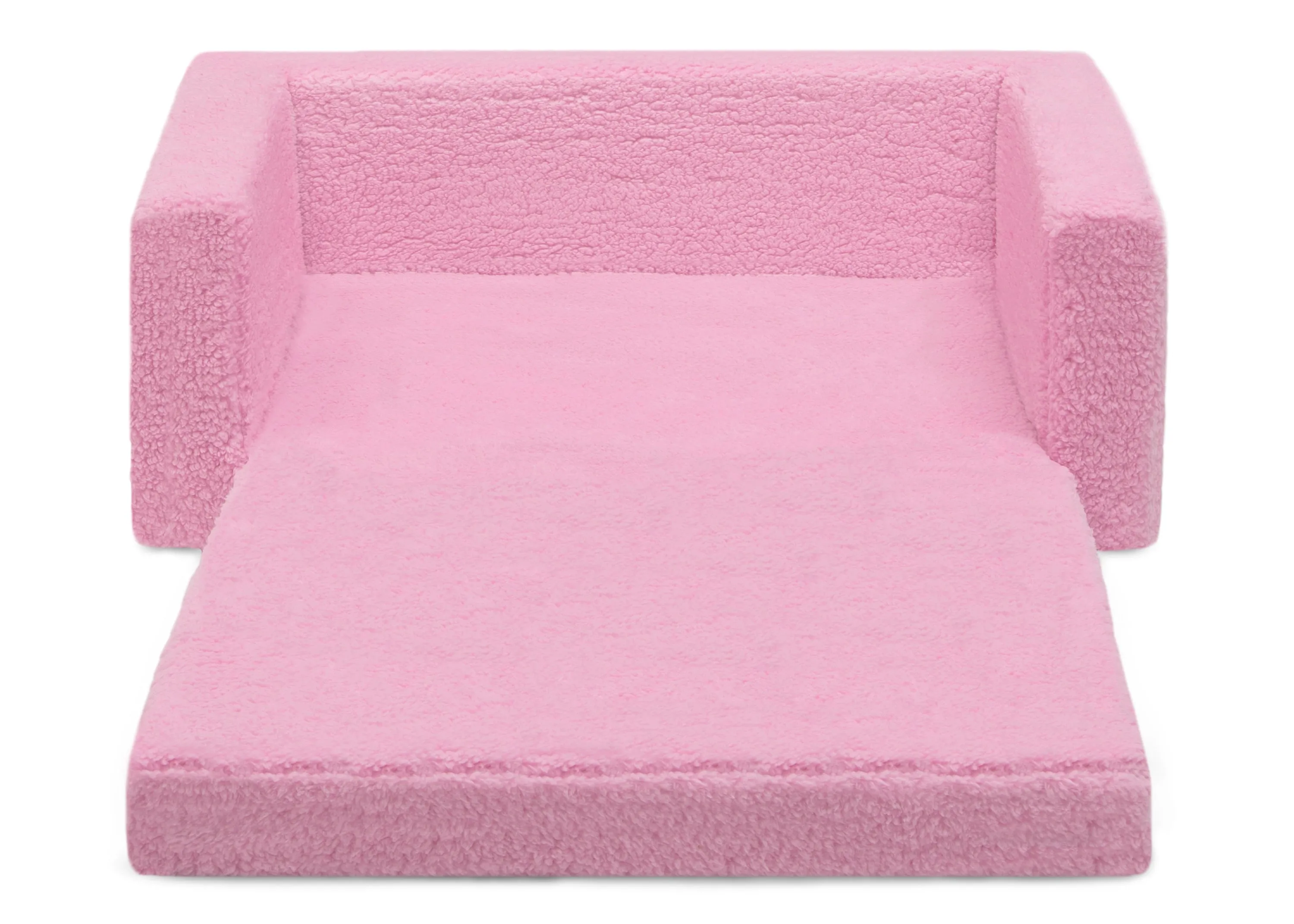 Personalized Cozee Flip-Out Sherpa 2-in-1 Convertible Sofa to Lounger for Kids