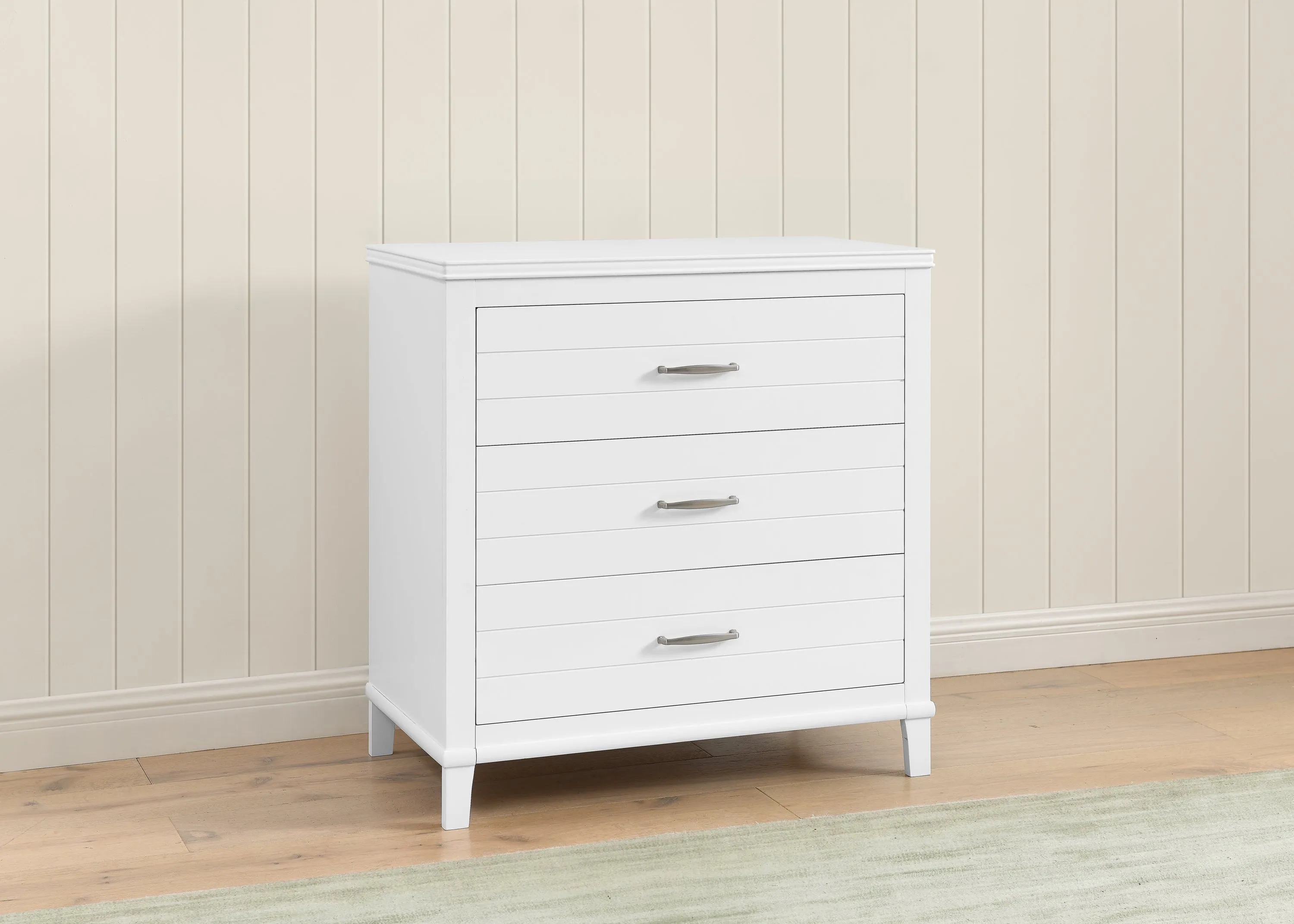 Phoebe 3 Drawer Dresser with Interlocking Drawers
