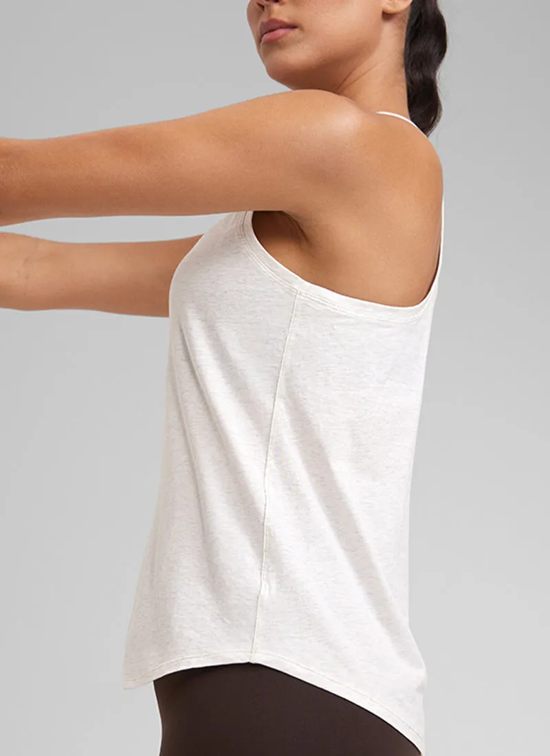 Pima Cotton Hip-Length Tank Racerback
