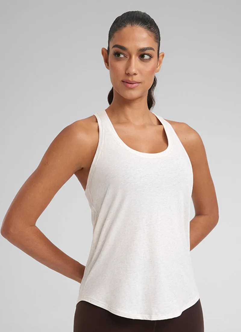 Pima Cotton Hip-Length Tank Racerback
