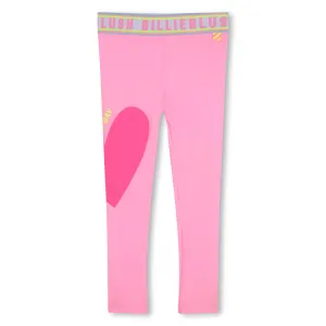 Pink Bubblegum Heart Sign Leggings