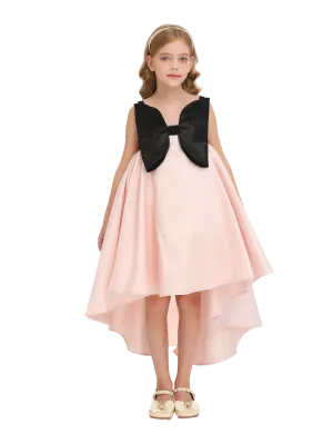 Pink Dress Black Bow Ophelia Dress
