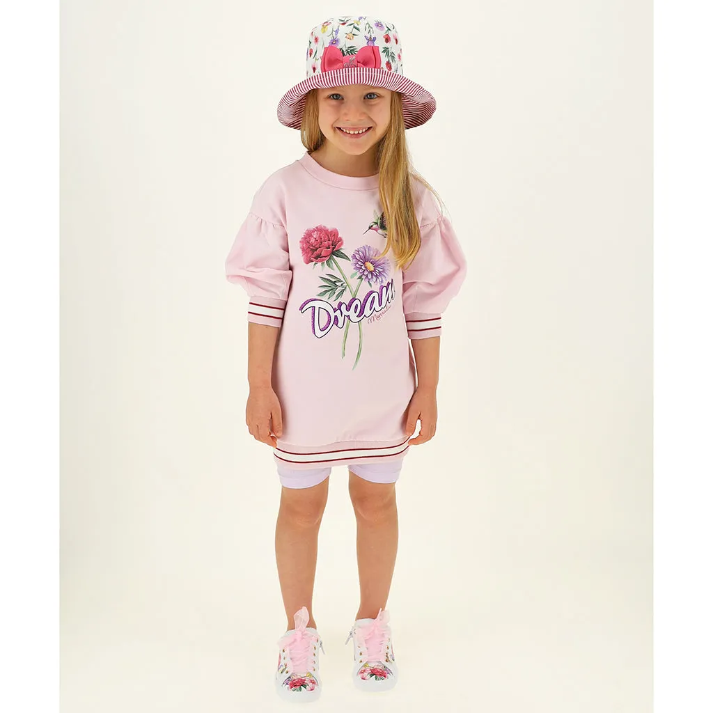 Pink Floral Dream Sweater Dress