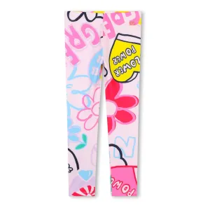 Pink Floral Graphic Leggings