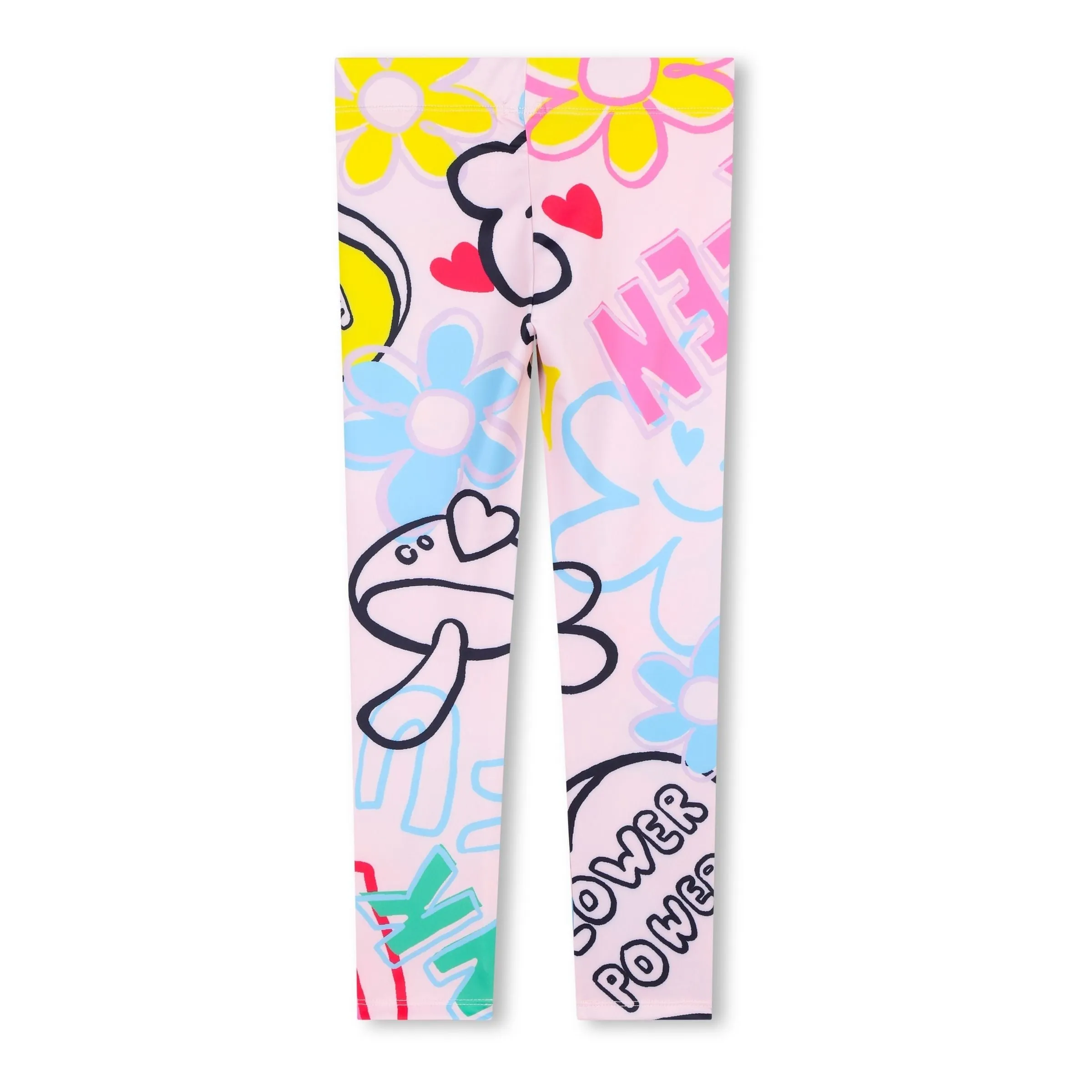 Pink Floral Graphic Leggings