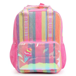 Pink Rainbow Icecream Rucksack Backpack