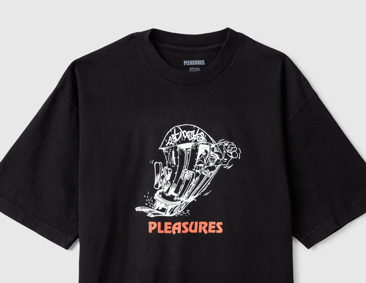 Pleasures 9th Street Tee Black