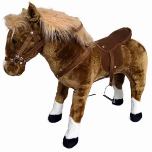 Ponyland 24 inch Musical Brown & White Standing Horse Plush