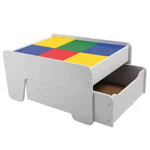 Preschool Building Brick Activity Table with Storage Drawer