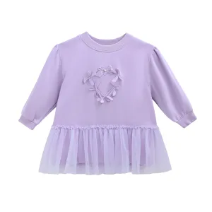 Purple Heart Bow Dress
