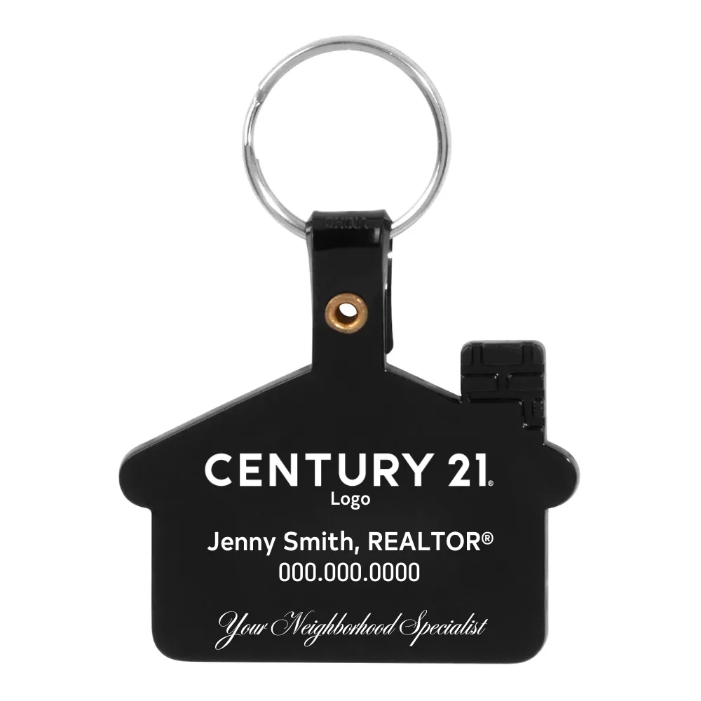 PVC House Shape Keychain - Personalized