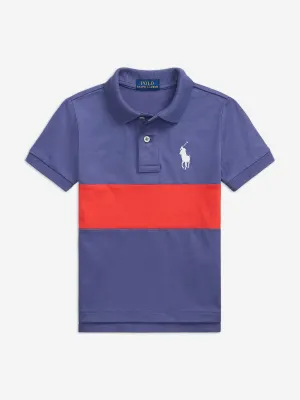 Ralph Lauren Boys Jersey Polo Shirt in Blue