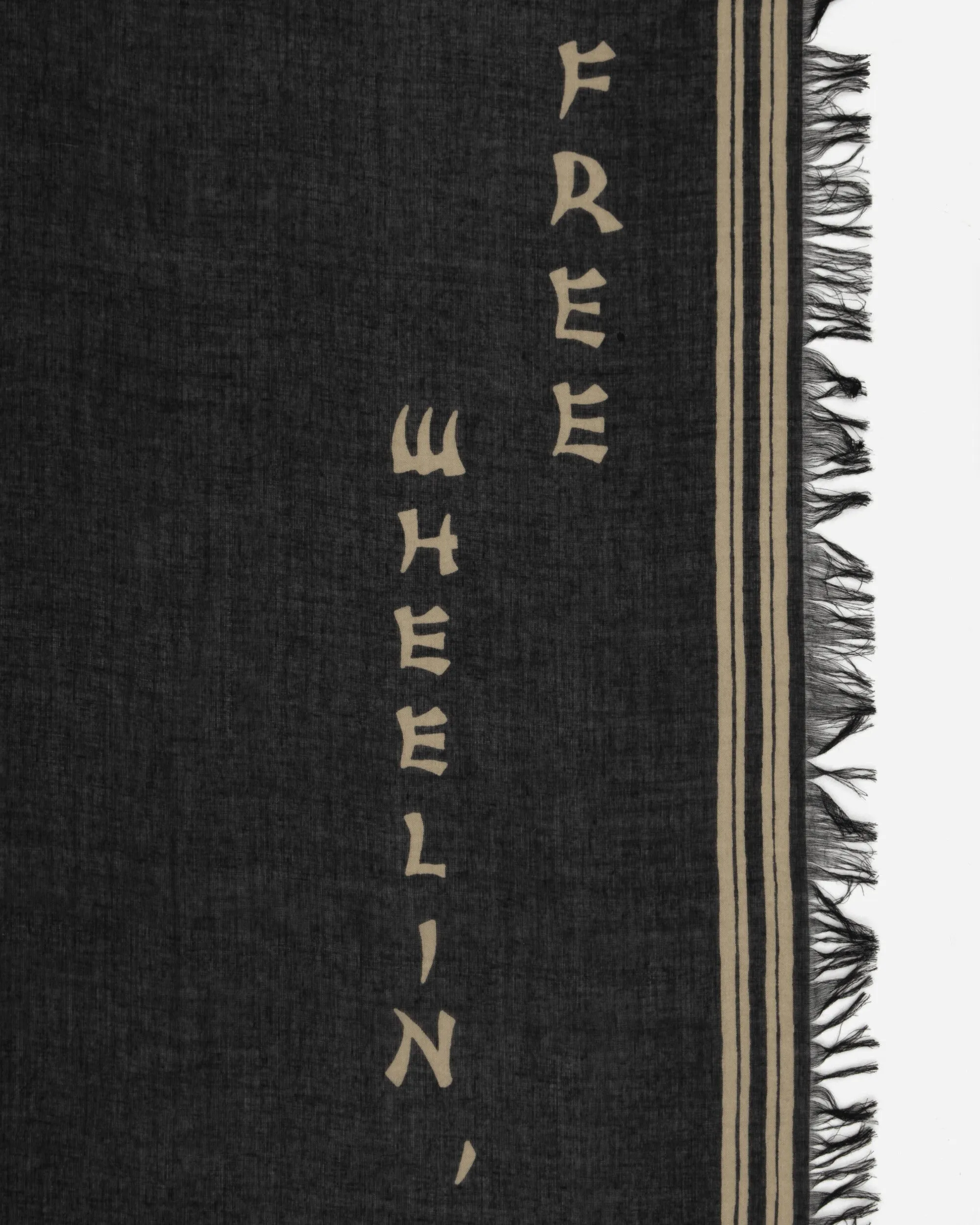 Rayon Wabi Sabi Rainskull Stole Black