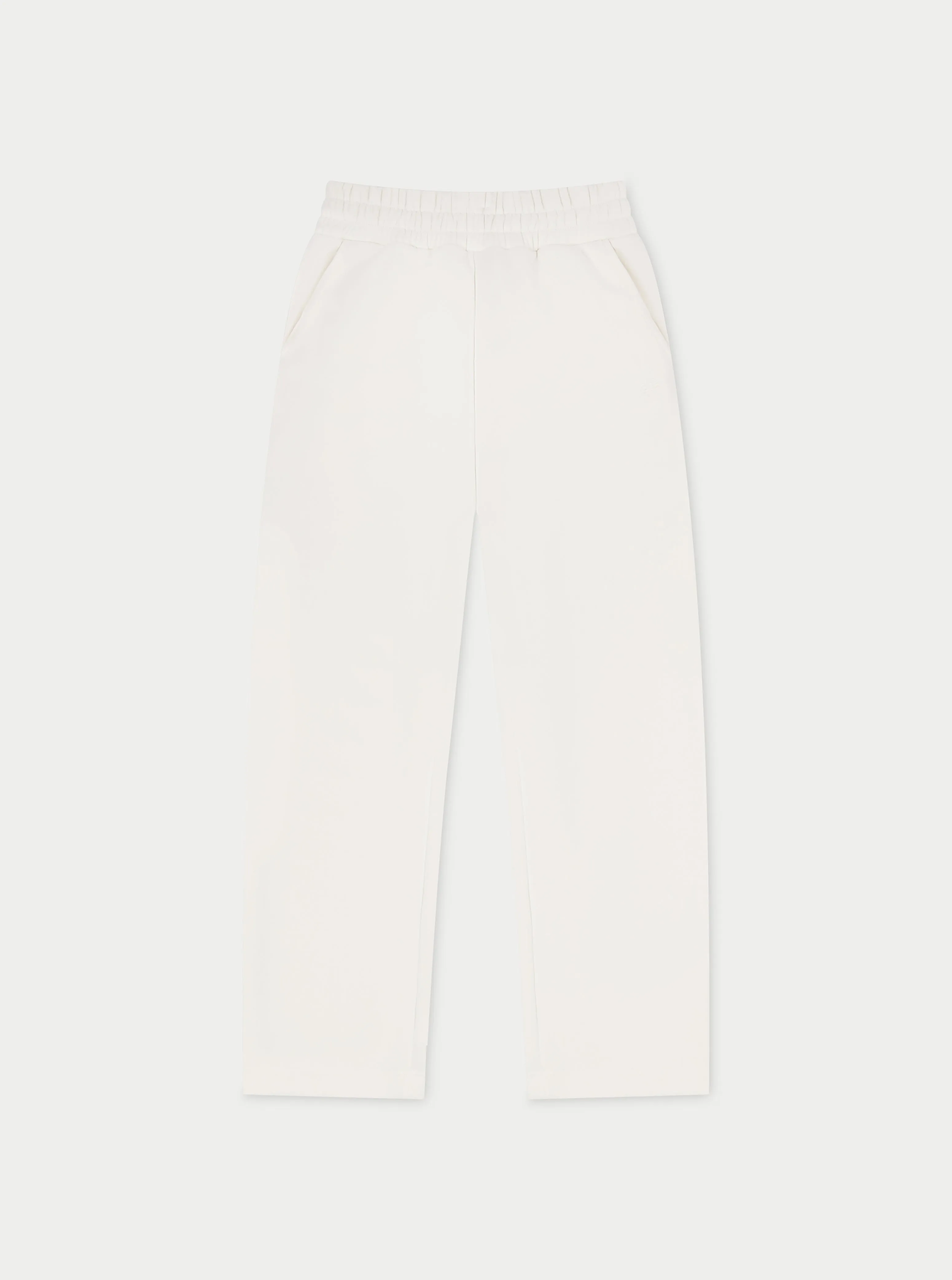 RELAXED TAPERED LEG JOGGERS - OFF WHITE