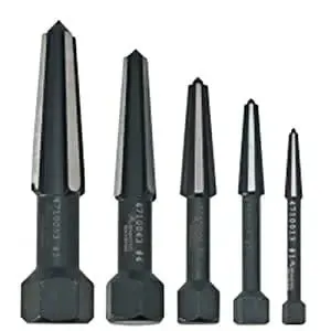 Rennsteig 9R4719003 - Screw Extractor Double Edged Set 5 Parts (Size 1-5 In Vinyl Pouch)