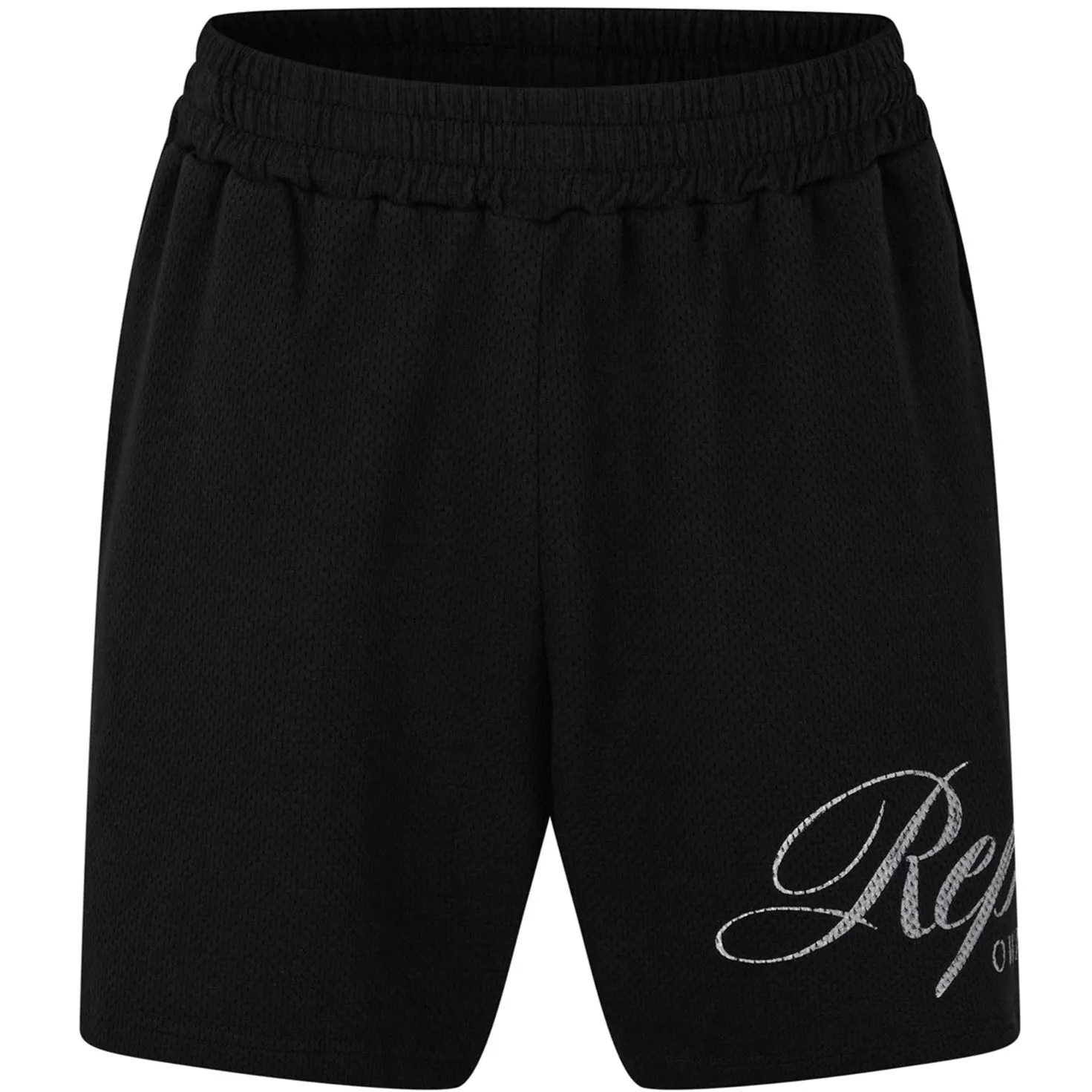 Represent Black Logo Mesh Shorts