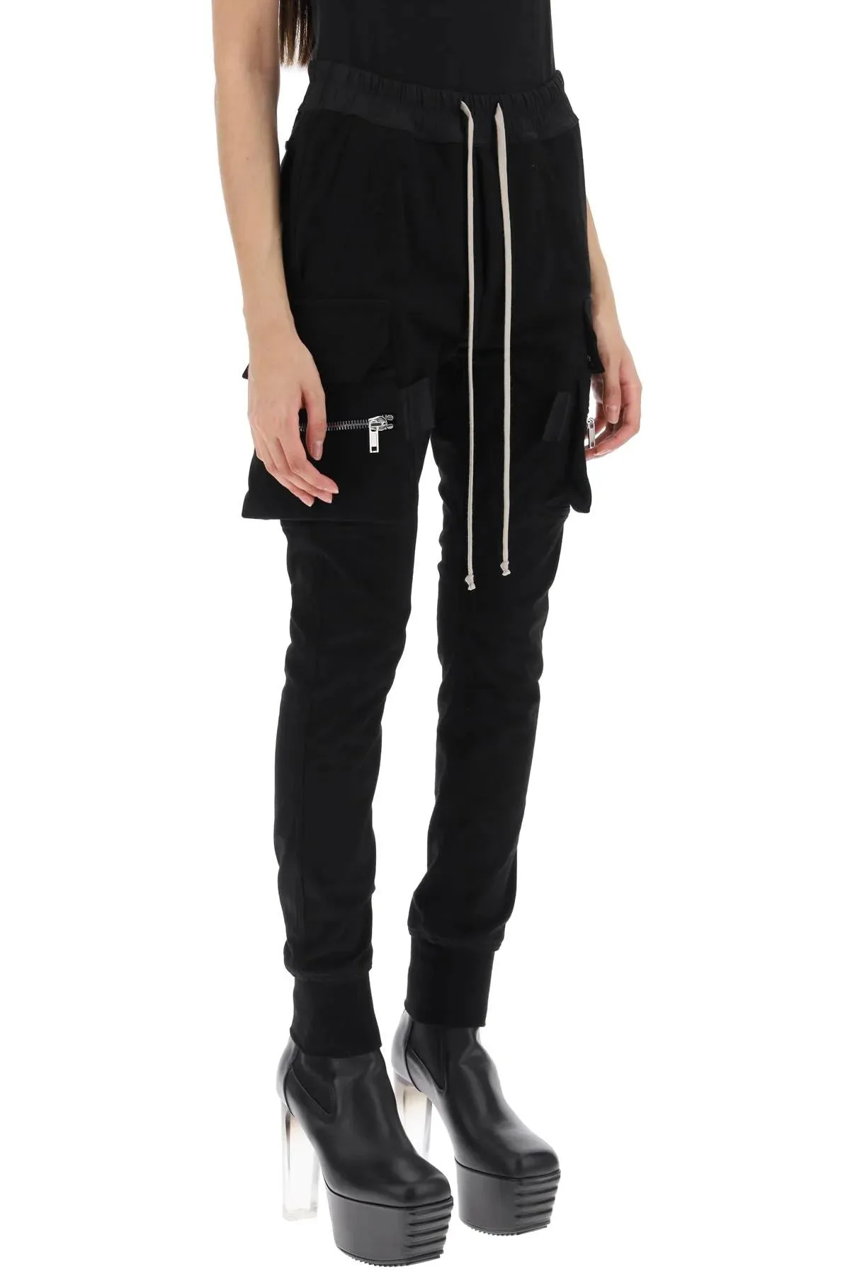 Rick Owens Womens Mastodon Cargo In Heavy Black
