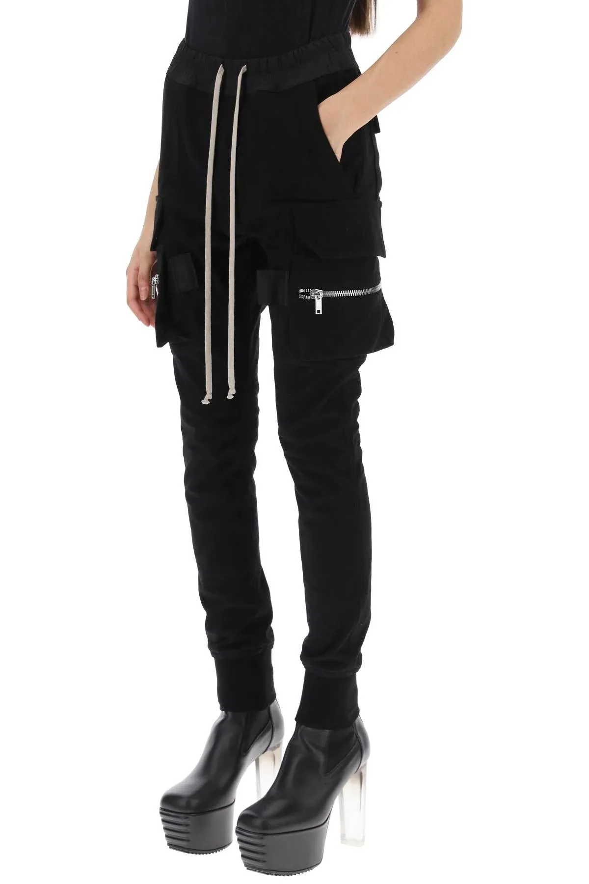Rick Owens Womens Mastodon Cargo In Heavy Black