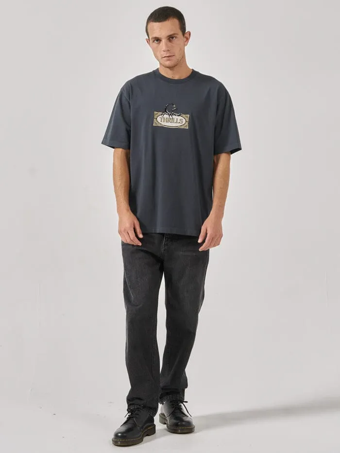 Rise Above Oversize Fit Tee - Ebony