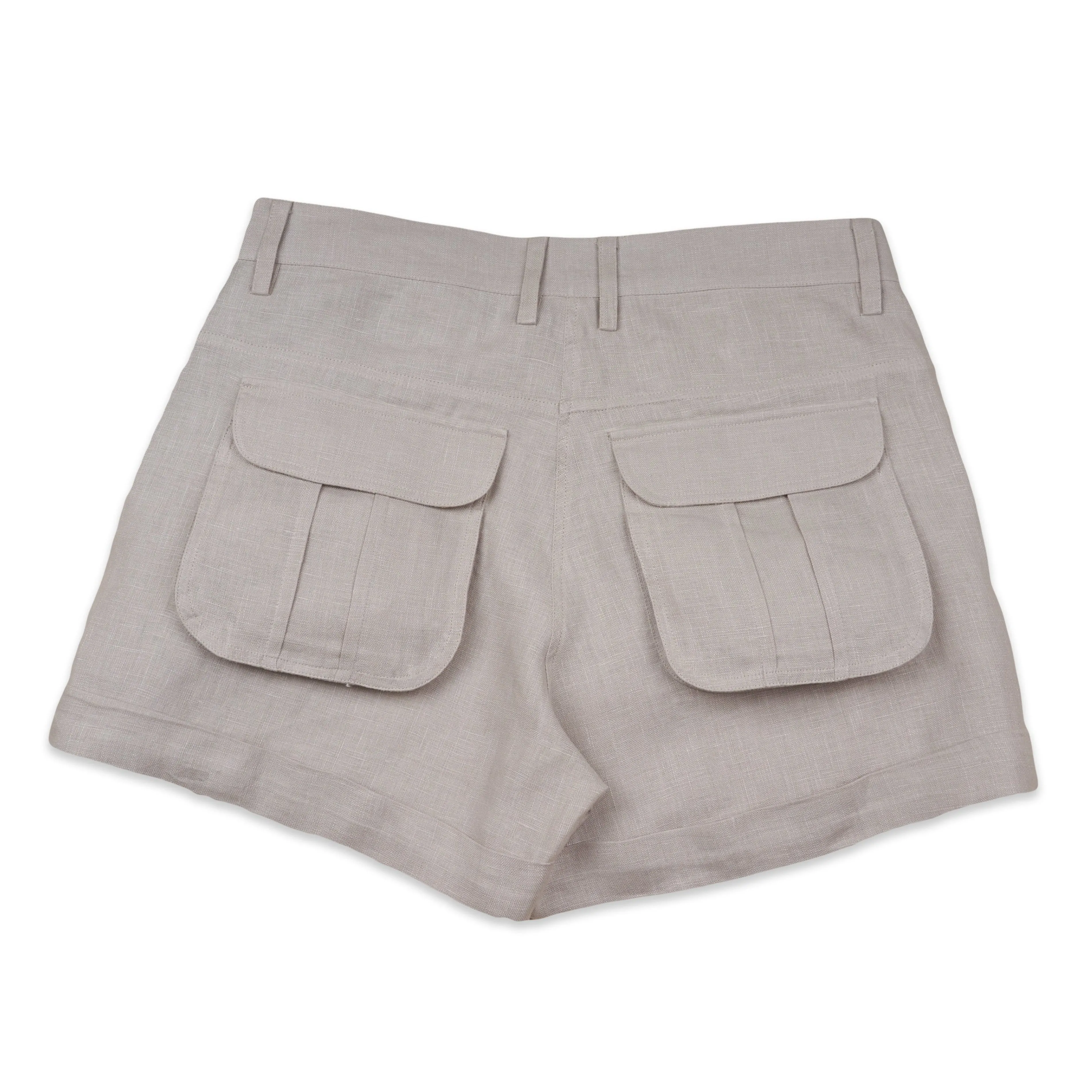 RIVER SHORTS - Linen | Light Grey Greige