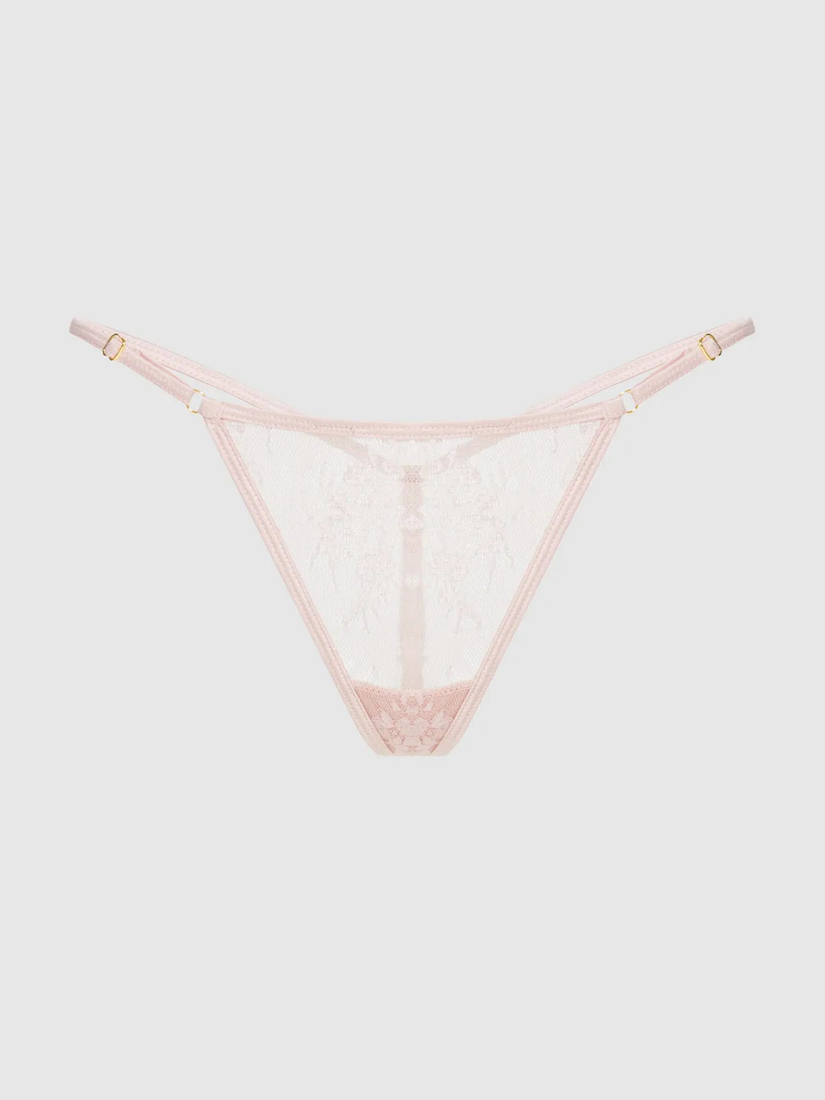 Rosalind Lace & Satin Trimmed G-String