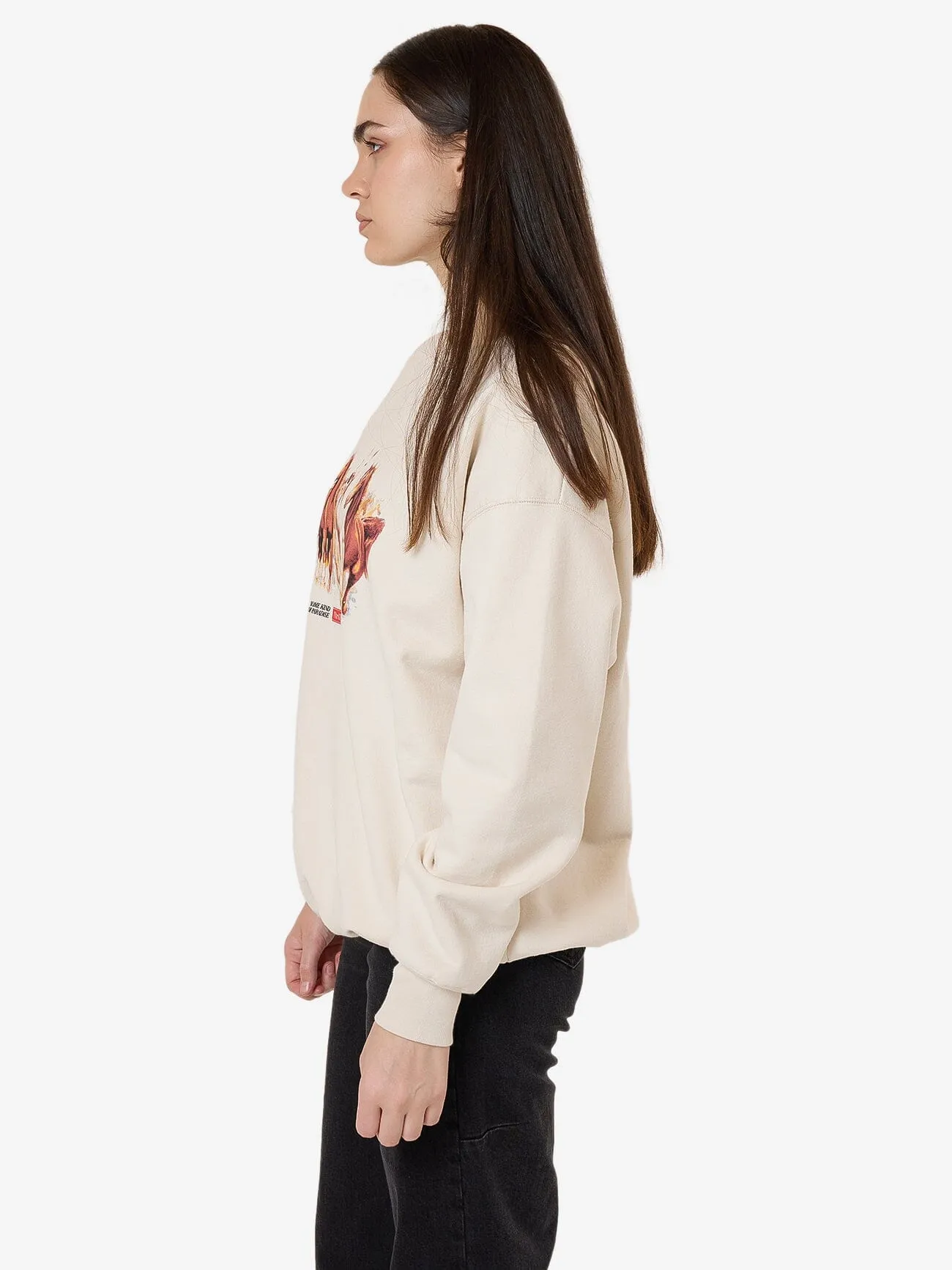 Ruthless Frontier Slouch Crew - Heritage White
