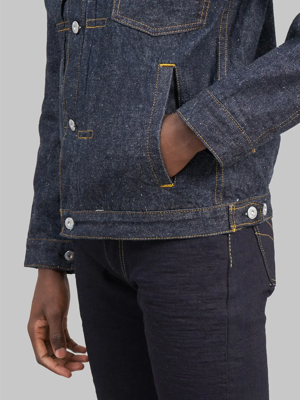 Samurai Jeans S5512PX15oz Otokogi Denim Type I Jacket With Pockets
