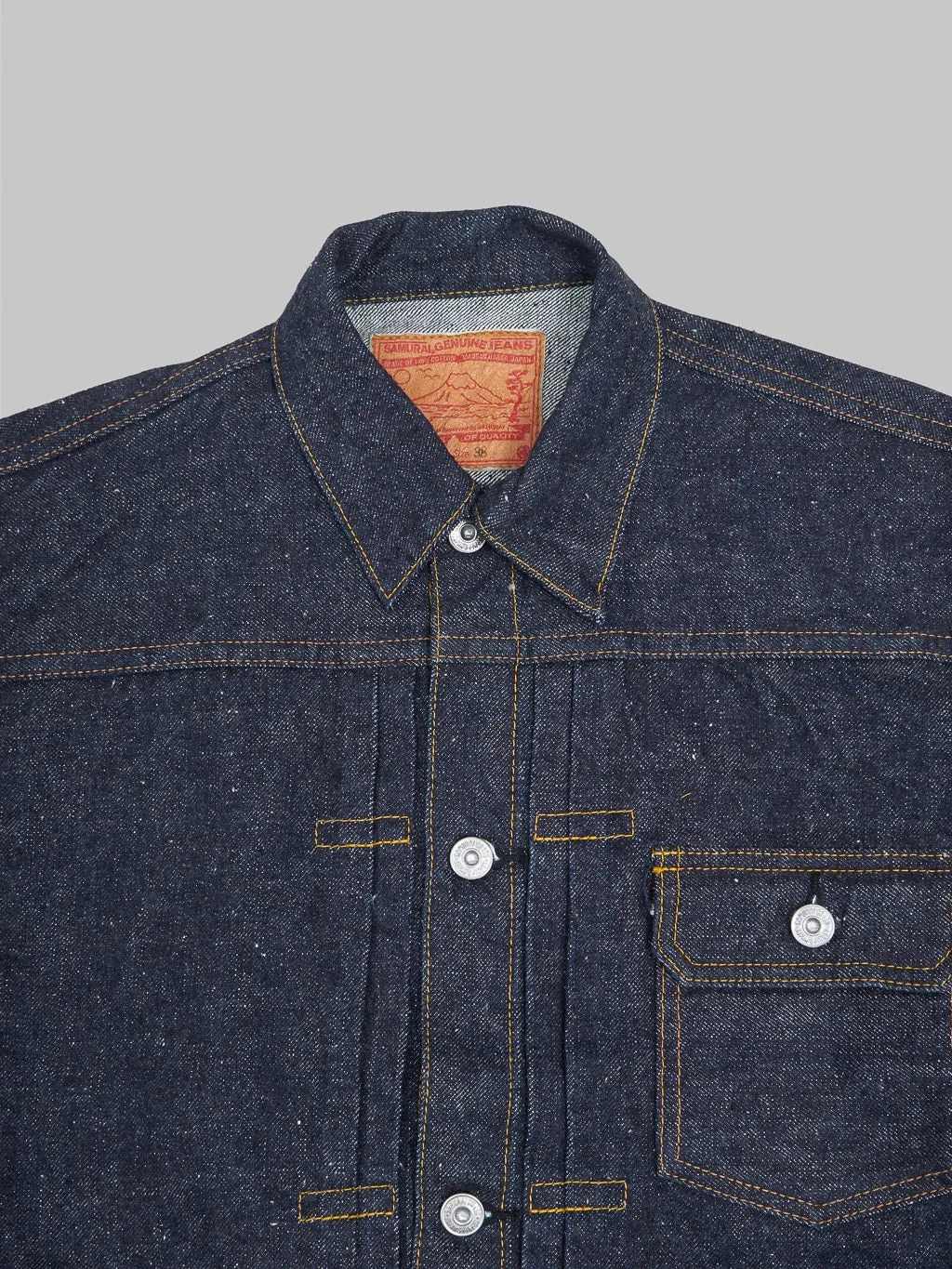 Samurai Jeans S5512PX15oz Otokogi Denim Type I Jacket With Pockets