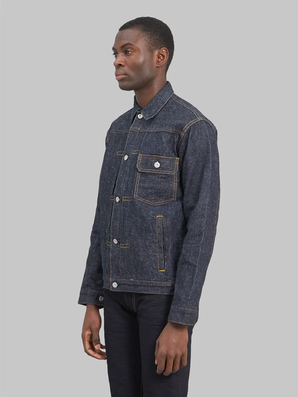 Samurai Jeans S5512PX15oz Otokogi Denim Type I Jacket With Pockets