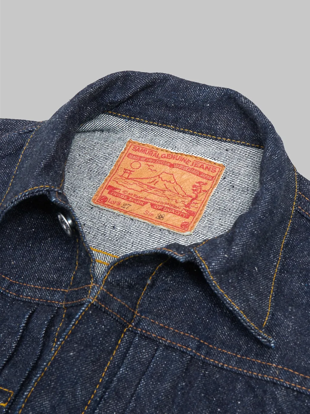 Samurai Jeans S5512PX15oz Otokogi Denim Type I Jacket With Pockets