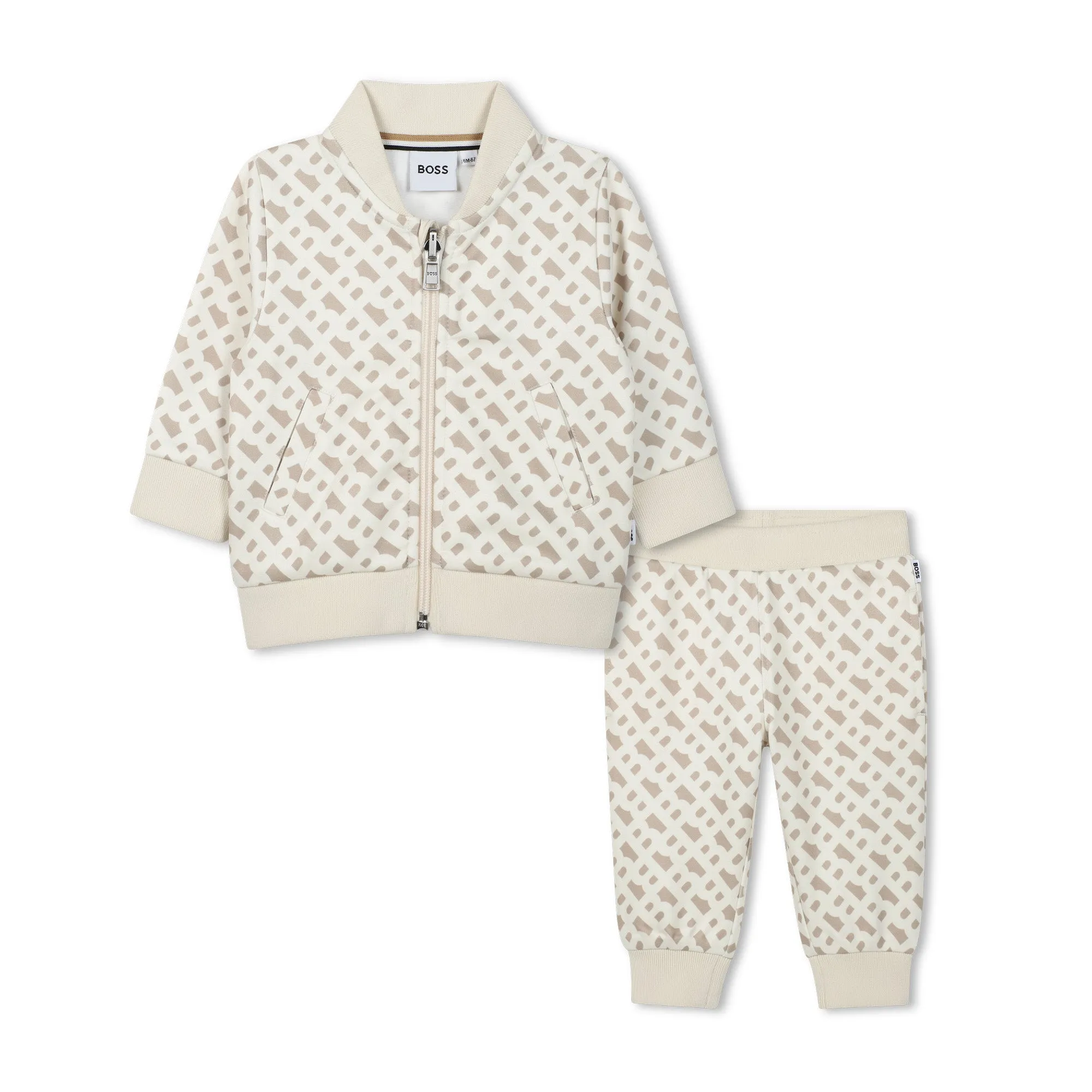 Sand Cardigan Patterned Pants Set