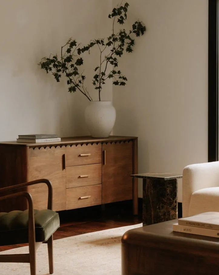SCALLOP 3-DRAWER SIDEBOARD