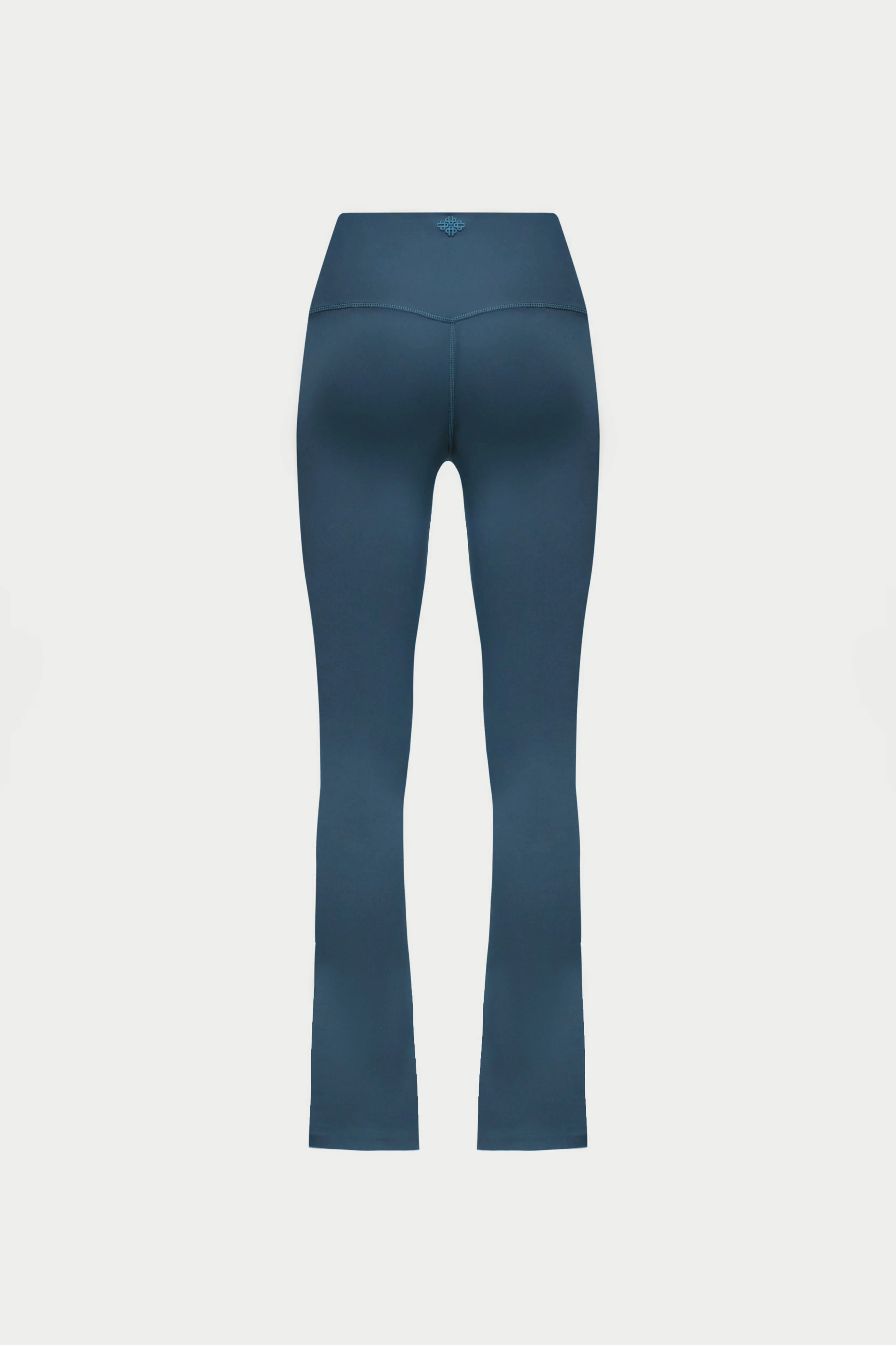 SCULPTING STRETCH ZIP HEM LEGGINGS - PETROL BLUE
