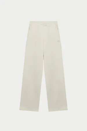 SEAM DETAIL CROSSOVER WAISTBAND JOGGERS - OFF WHITE