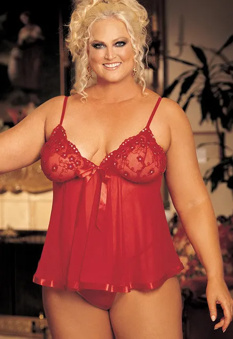 Sequined Babydoll Nightie Queen