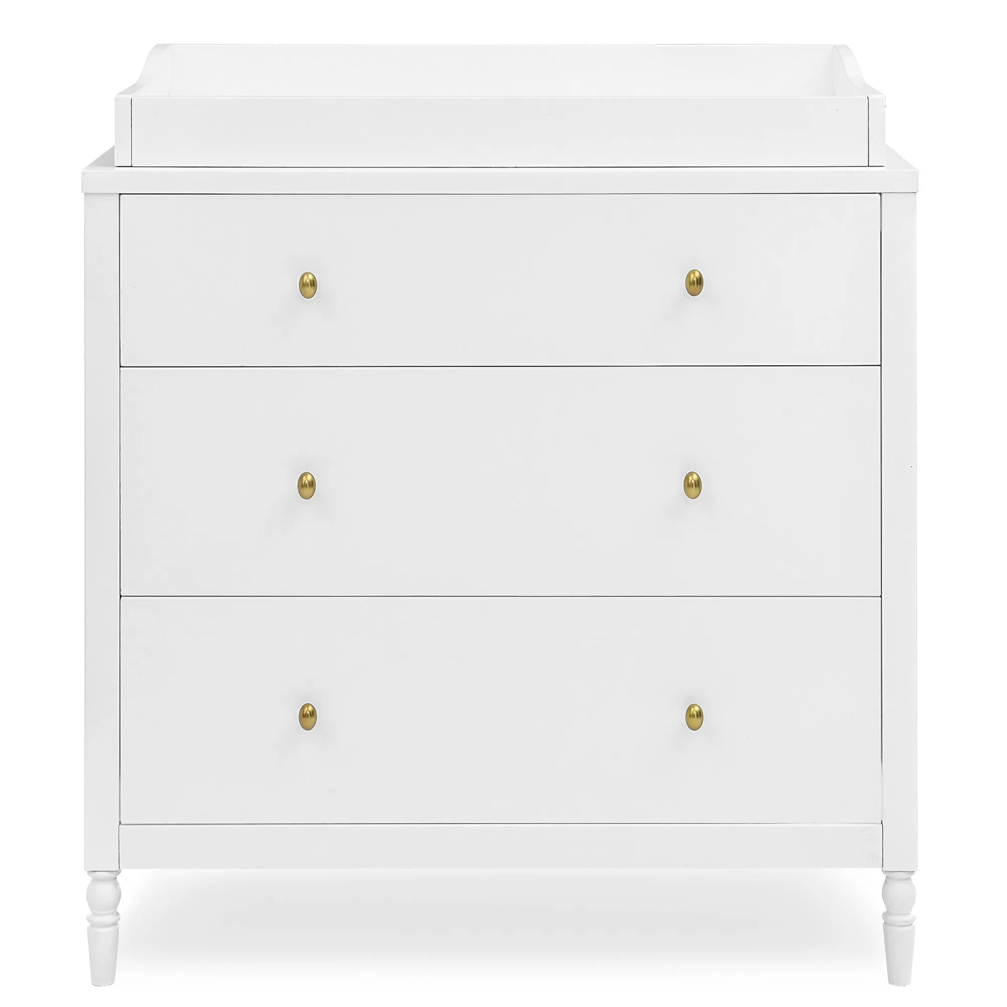 Serena 3 Drawer Dresser with Changing Top and Interlocking Drawers