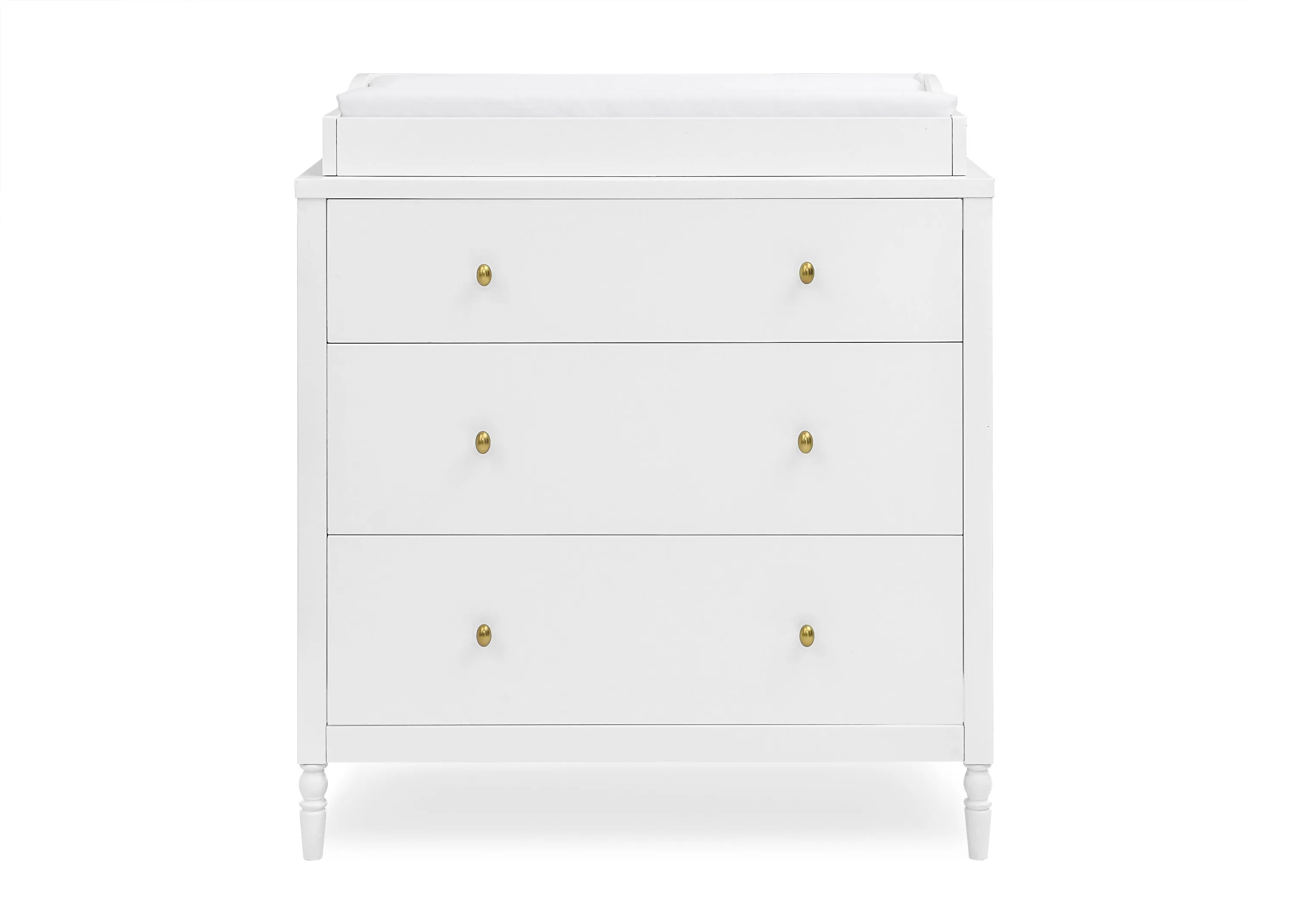 Serena 3 Drawer Dresser with Changing Top and Interlocking Drawers