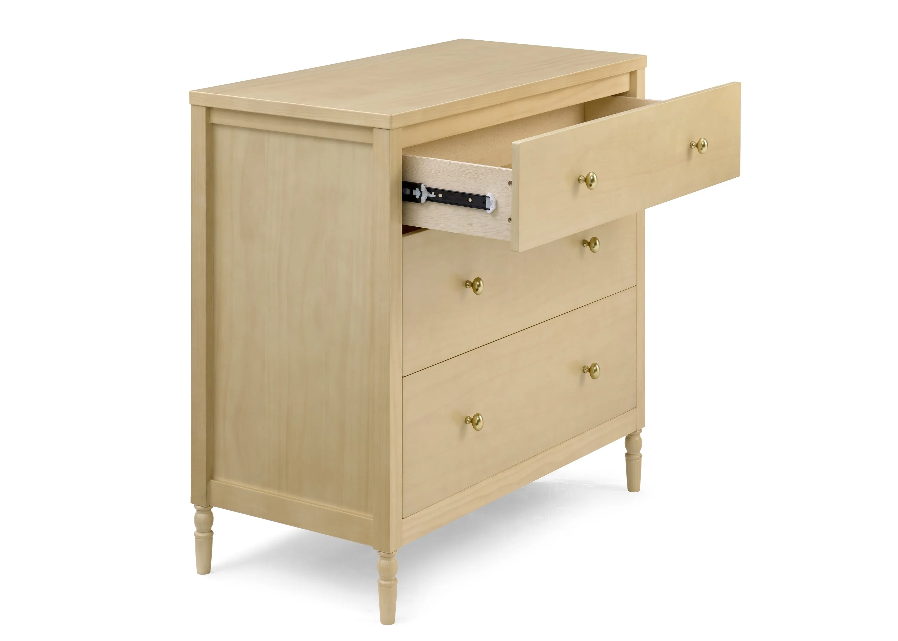 Serena 3 Drawer Dresser with Changing Top and Interlocking Drawers