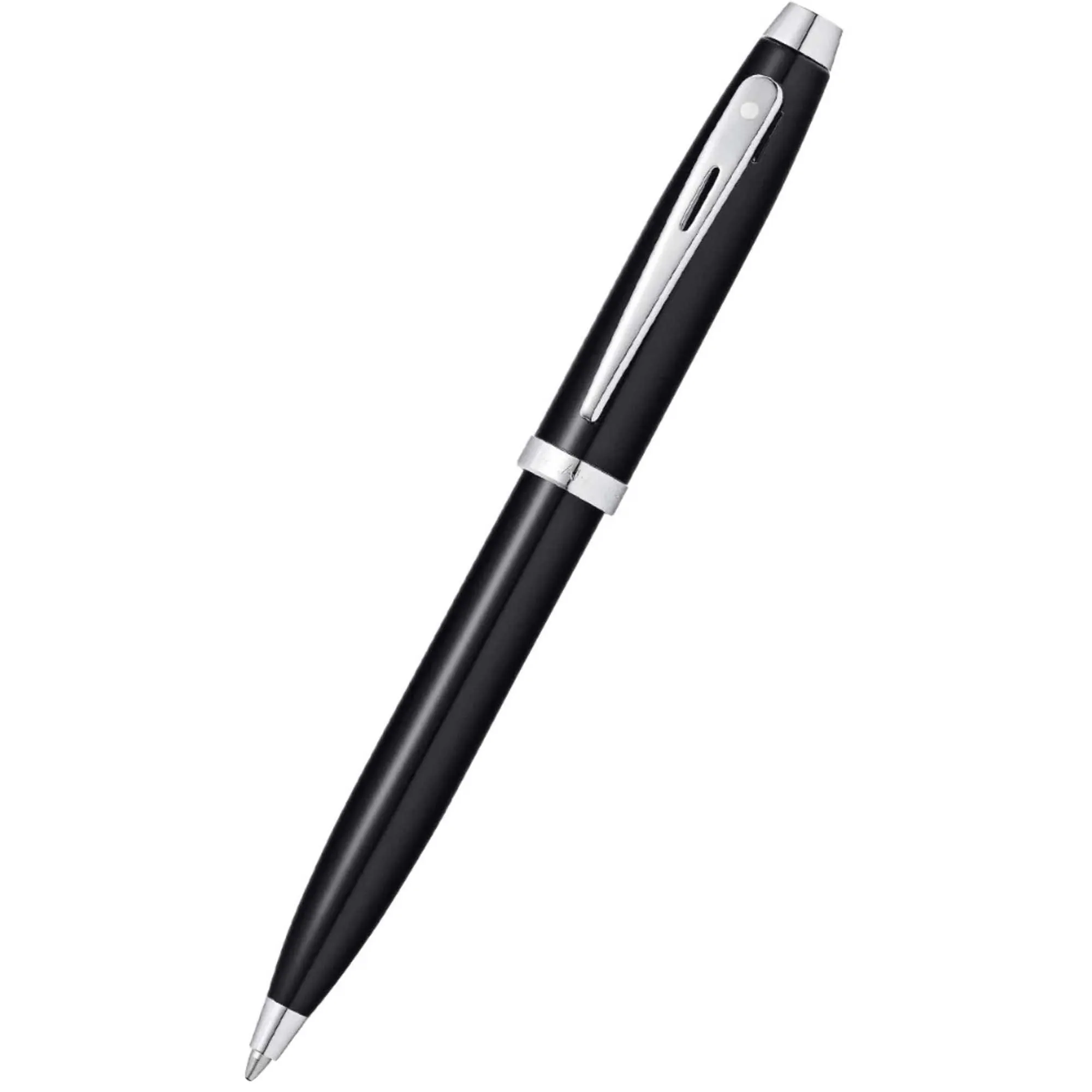 Sheaffer Ballpoint Pen - 100 Glossy Black Finish Barrel with Cut-Out Clip | E2933851