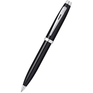 Sheaffer Ballpoint Pen - 100 Glossy Black Finish Barrel with Cut-Out Clip | E2933851