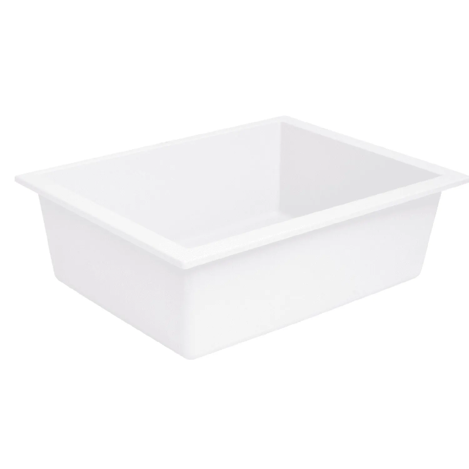 Signature Hardware ON5610ST-58UG-U Single bowl Undermount Sink-Granite Composite-22-1/16"x17-3/4"x7-7/8"-No Overflow, No Drains-Includes Mounting Hardware-Milk White 58UG