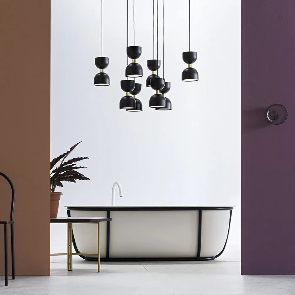 Simplistic Metal Modular 8 Light Pendant
